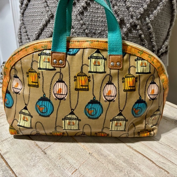 ❤️Vintage Fossil Ker-Per Birdcage Handbag - Picture 2 of 7